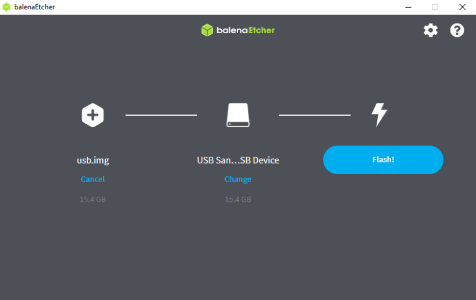 balenaEtcher – Flash