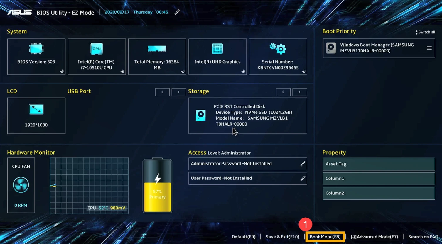 BIOS grafické rozhraní